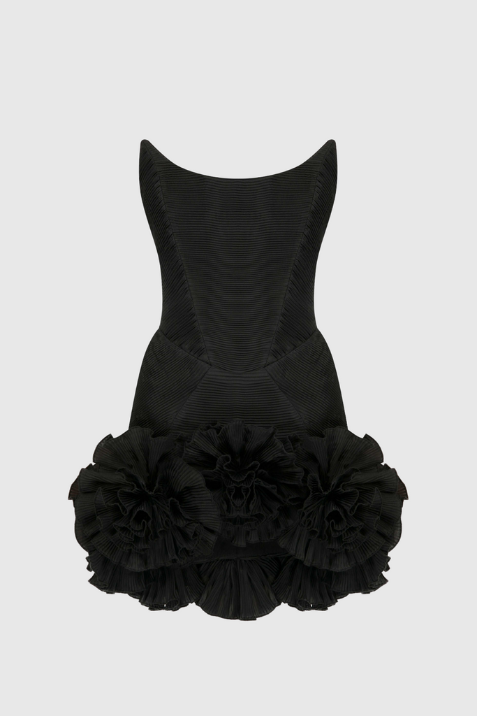 Stylish beautiful dress | Tatya Flower Strapless Mini Bandage Dress - Ideal for special occasions