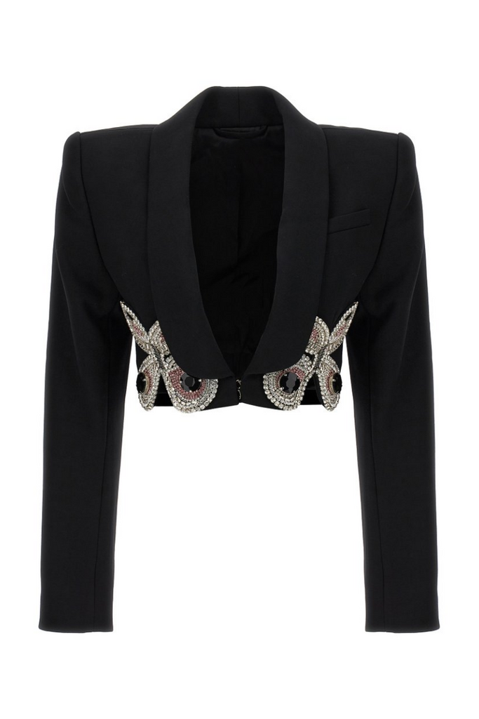 Stylish beautiful dress | Regina Butterfly Rhinestone Blazer - Ideal for special occasions