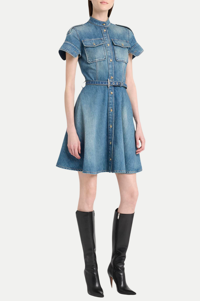 Shop  beautiful dress - Perfect for special occasions | Rigby Belted Denim Mini Dress