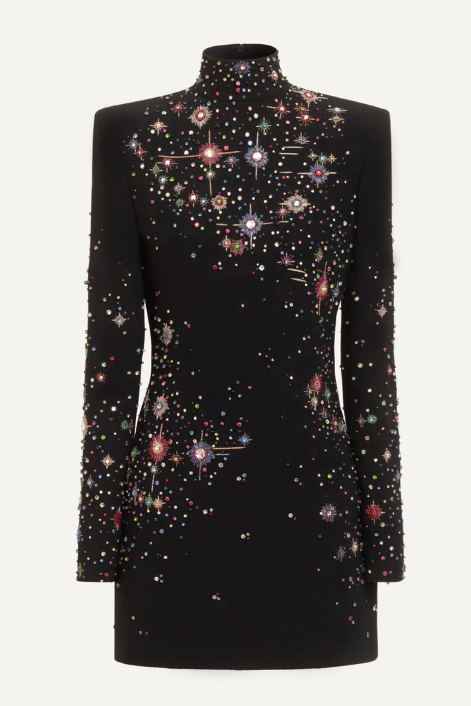 Roanya Star Crystal Embellished Mini Dress - Stylish beautiful dress for special occasions | Buy Online