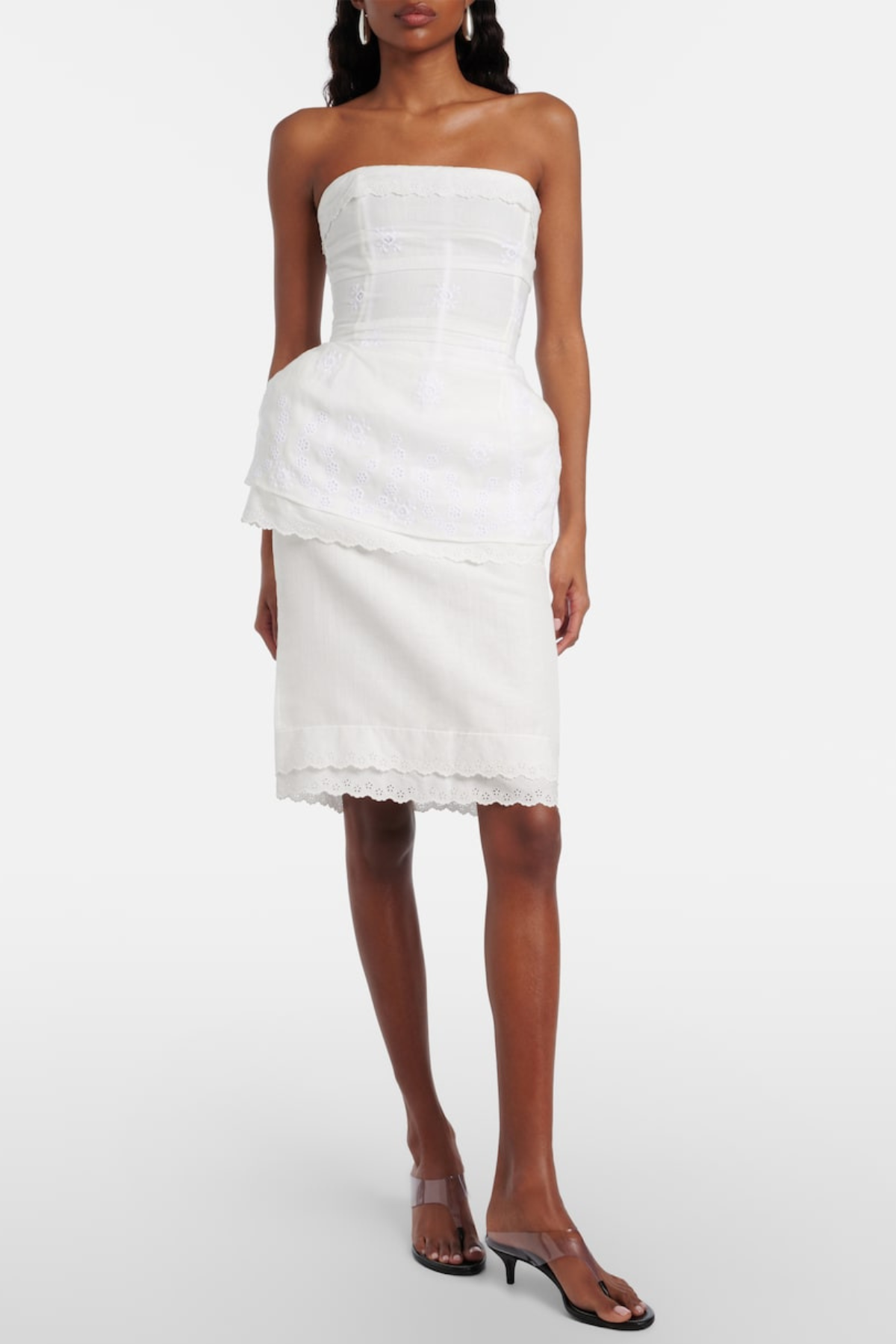 Roneve Lace Trim Bandeau Top