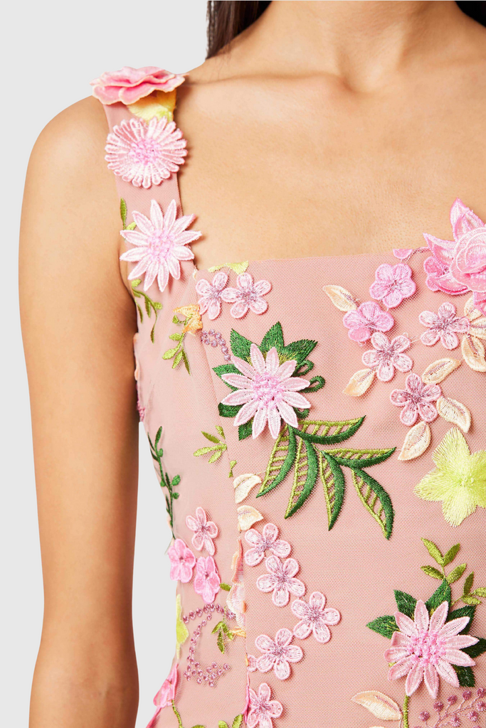 Shop  beautiful dress - Perfect for special occasions | Rudima Floral Appliqué Mini Dress