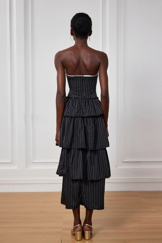 Shop  beautiful dress - Perfect for special occasions | Ruthie Stripe Off Shoulder Ruch Maxi Dress