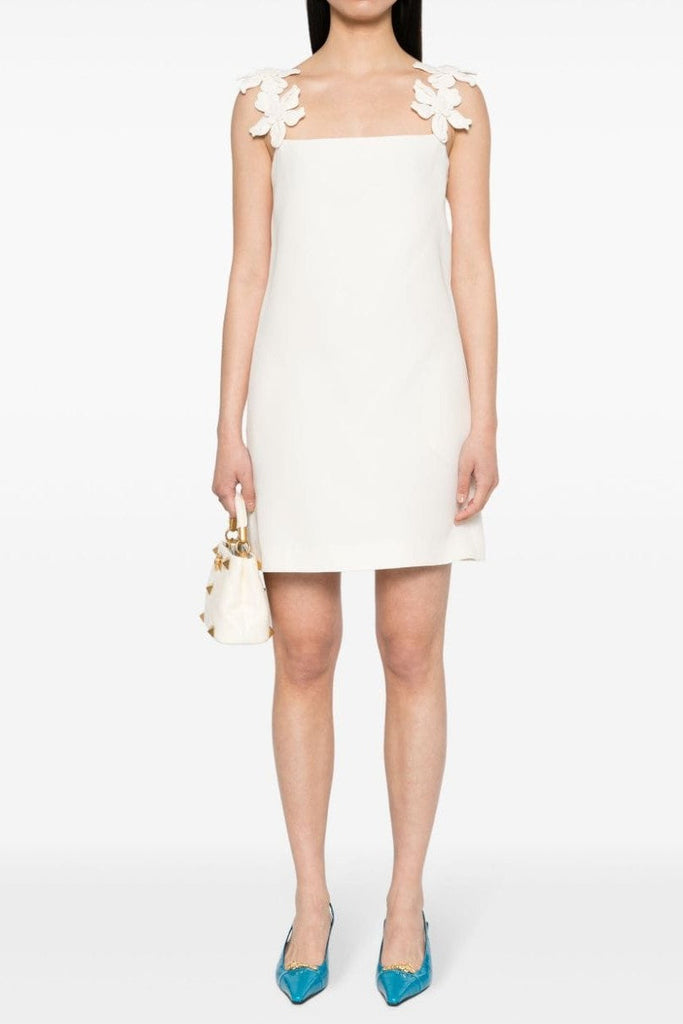 Juliete Floral Mini Dress - White - Stylish white dress for special occasions | Buy Online