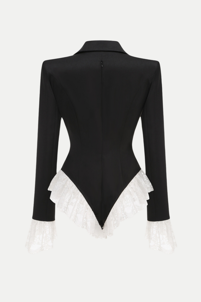 Shop  black dress - Perfect for special occasions | Sabah Lace Romper - Black