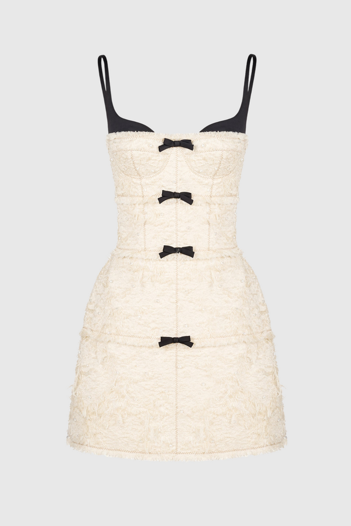 Shop  beige dress - Perfect for special occasions | Santos Jacquard Beaded Cape - Beige