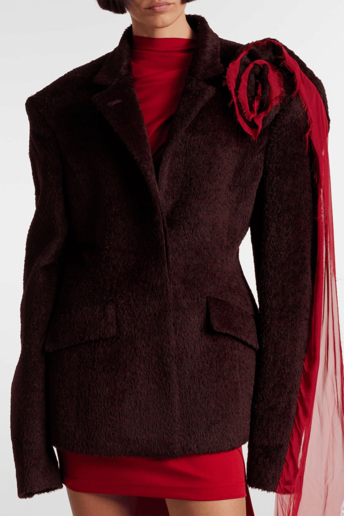 Stylish beautiful dress | Saoirse Floral Fringe Embellished Blazer - Ideal for special occasions