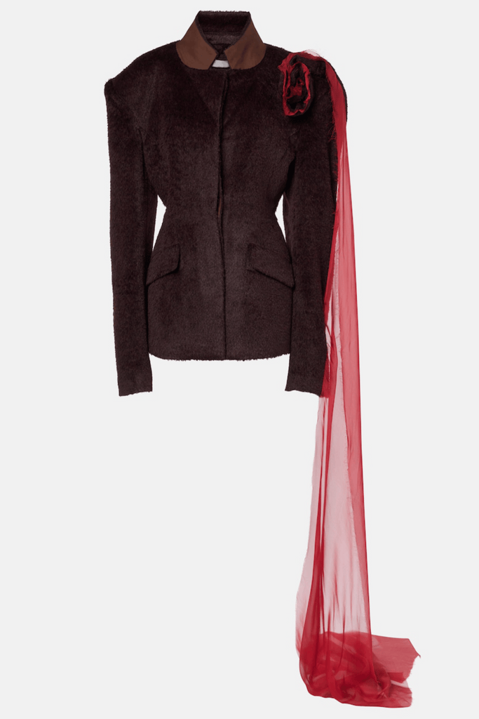 Stylish beautiful dress | Saoirse Floral Fringe Embellished Blazer - Ideal for special occasions