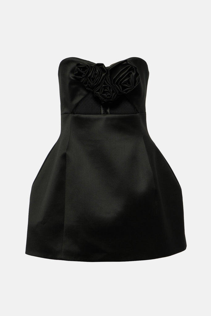 Sara Rose Strapless Cutout Mini Dress - Black - Stylish black dress for special occasions | Buy Online