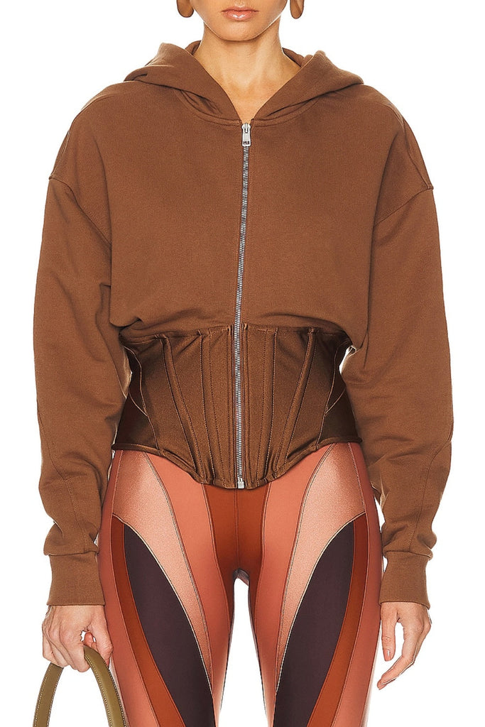 Stylish beautiful dress | Seraphina Corset Hooded Jacket - Ideal for special occasions