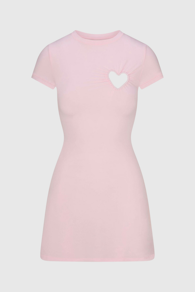 Shop  pink dress - Perfect for special occasions | Shalita Heart Mini Dress - Pink
