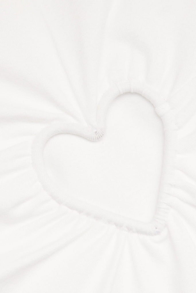 Shalita Heart Mini Dress - White - Stylish white dress for special occasions | Buy Online