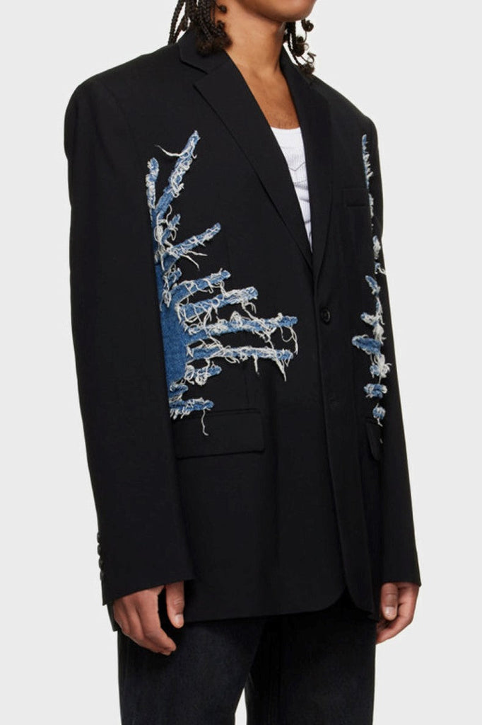 Stylish beautiful dress | Simona Whisker Printed Blazer - Ideal for special occasions