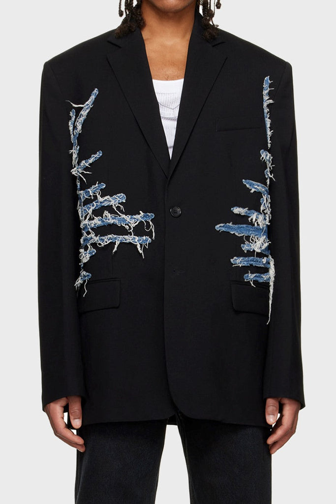 Stylish beautiful dress | Simona Whisker Printed Blazer - Ideal for special occasions