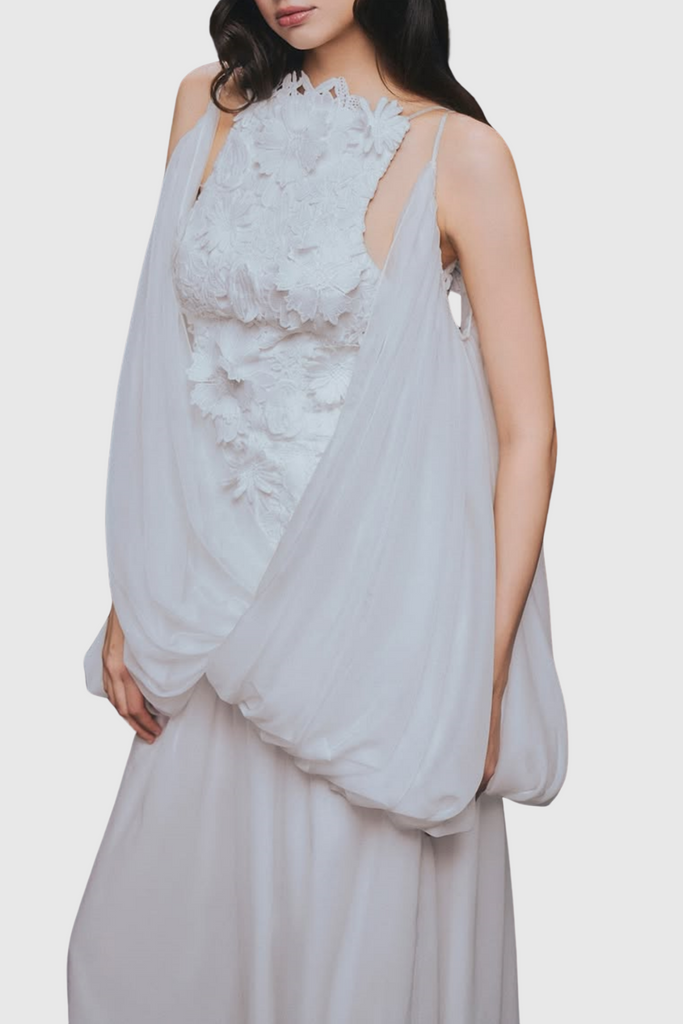 Stylish beautiful dress | Soleka Lace Puffy Tulle Mini Dress - Ideal for special occasions