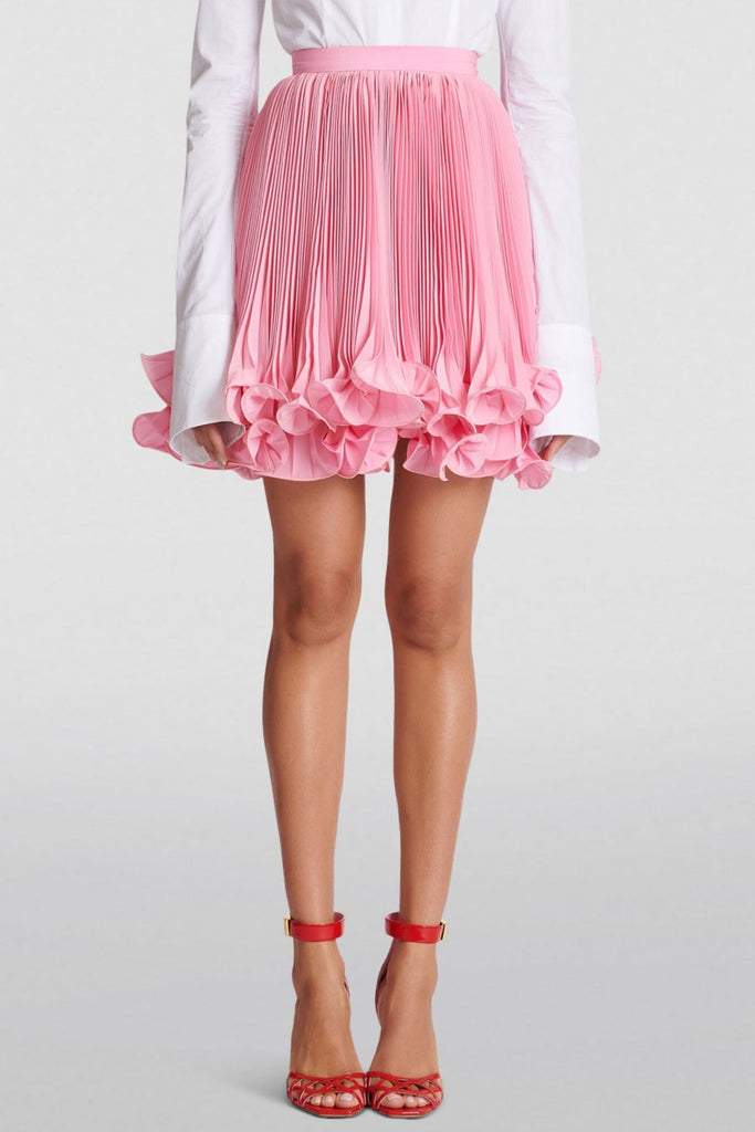 Stylish beautiful mini | Sonnet Pleated Ruffled Mini Skirt - Ideal for special occasions