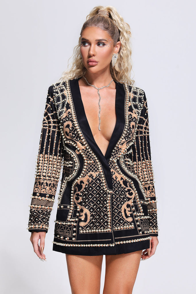 Shop  beautiful dress - Perfect for special occasions | Sophia Pearl Printed Blazer Dress