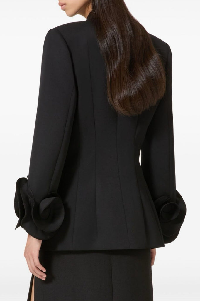 Shop  black dress - Perfect for special occasions | Sophia Rose Appliqué Blazer - Black