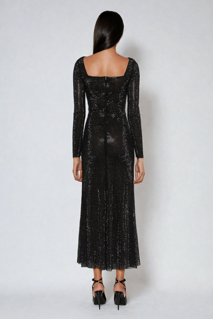 Shop  beautiful dress - Perfect for special occasions | Tate Rhinestone Mesh Maxi Dress