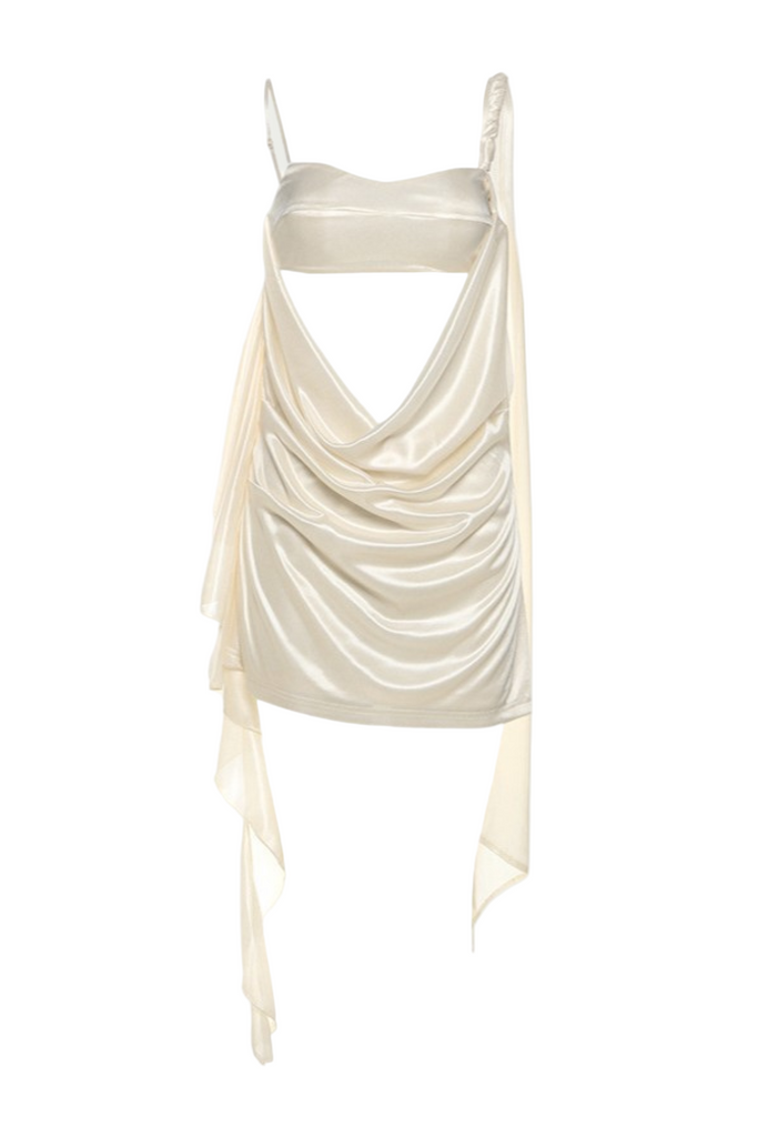 Stylish beautiful dress | Teada Cutout Drape Mini Dress - Ideal for special occasions