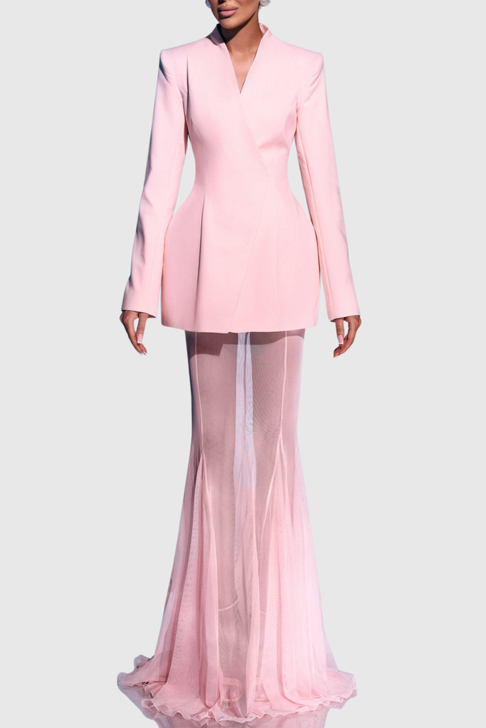 Shop  red dress - Perfect for special occasions | meredith Satin Jacket & Skirt Set