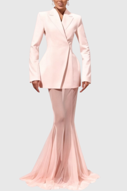 Terlin Satin Jacket & Skirt Set