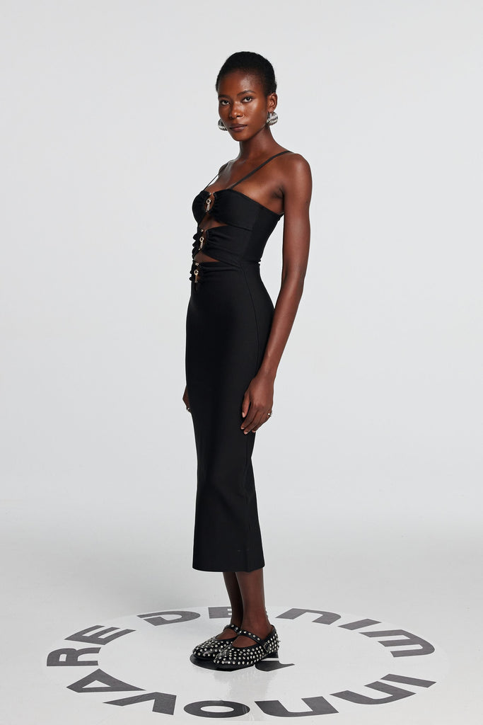 TessaCutout Spaghetti Maxi Dress - Stylish beautiful dress for special occasions | Buy Online