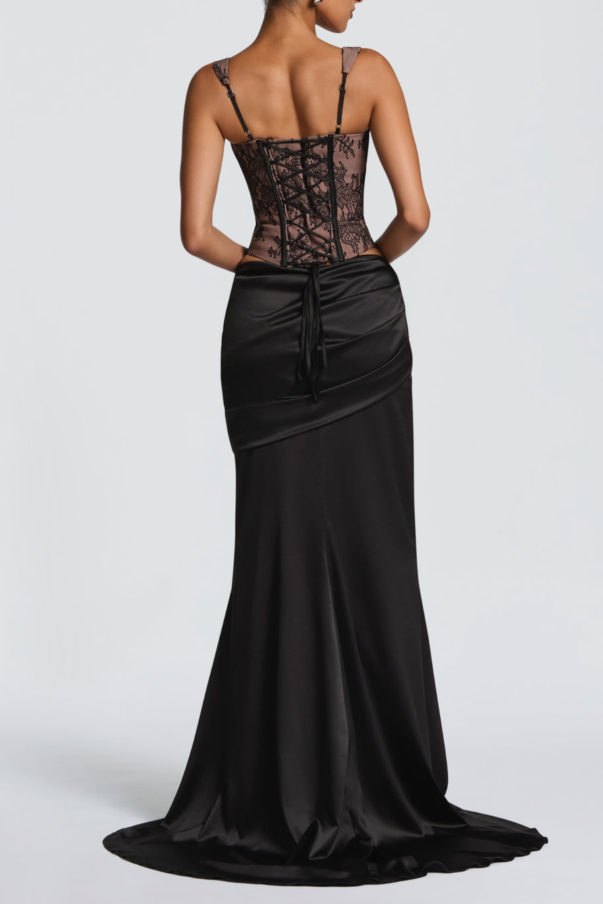Tosca Lace Corset - Black