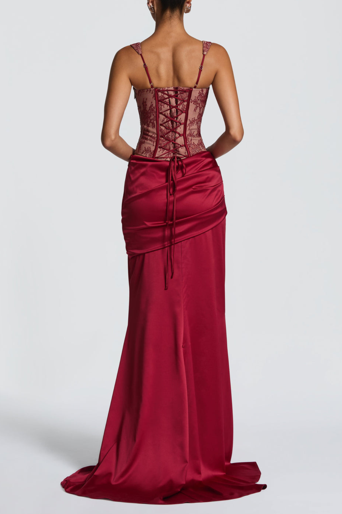 Tosca Lace Corset - Red