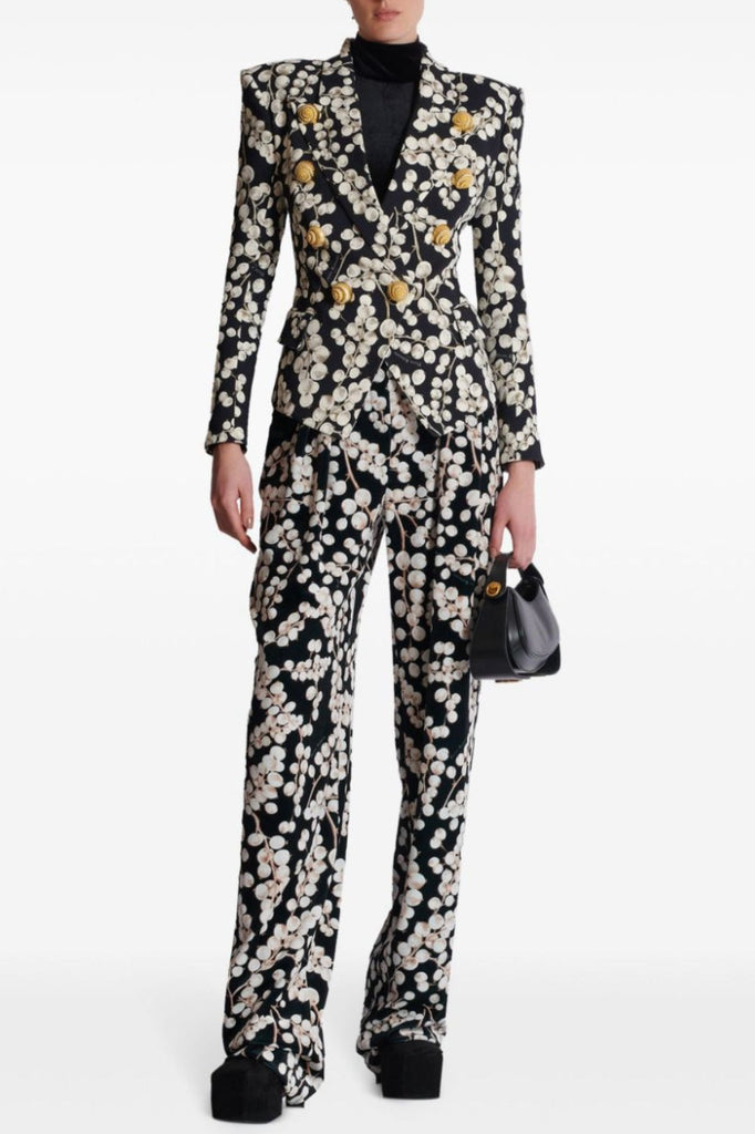 Tripti Printed Buttoned Blazer - Stylish beautiful dress for special occasions | Buy Online