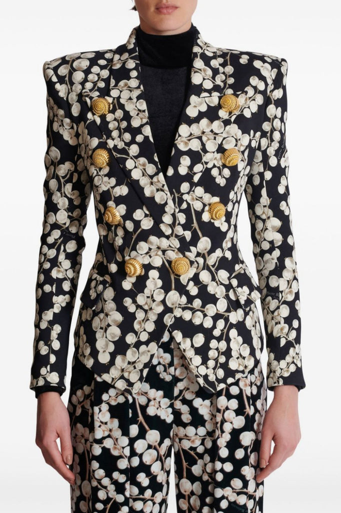 Stylish beautiful dress | Tripti Printed Buttoned Blazer - Ideal for special occasions