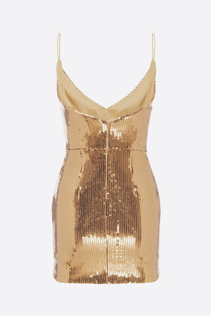 Shop  beautiful dress - Perfect for special occasions | Vesper Draped Sequin Mini Dress