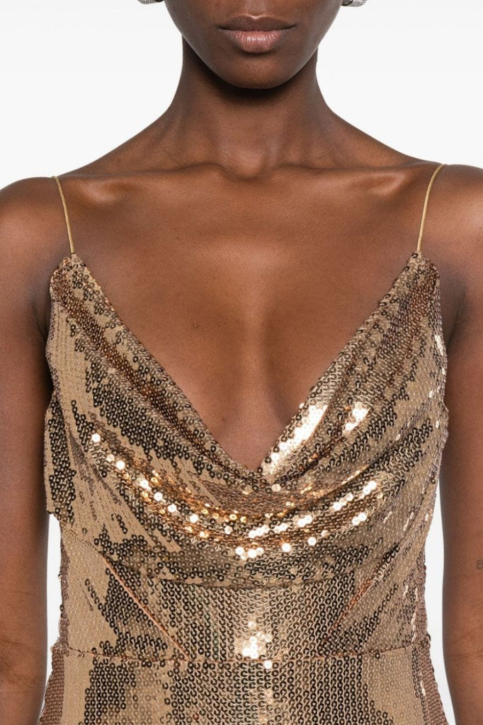 Vesper Draped Sequin Mini Dress - Stylish beautiful dress for special occasions | Buy Online