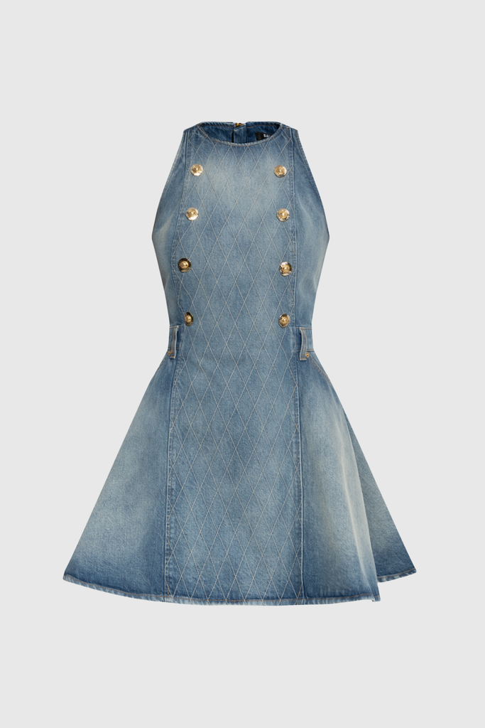 Shop  beautiful dress - Perfect for special occasions | Wael Sleeveless Denim Mini Dress