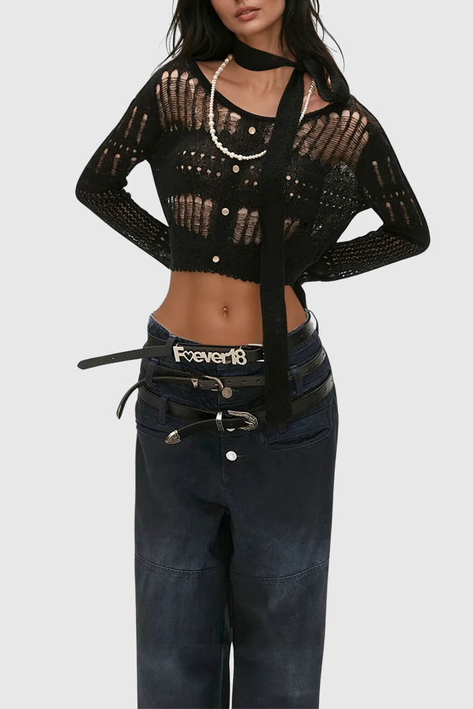 Wafa Cutout Top - Stylish beautiful dress for special occasions | Buy Online