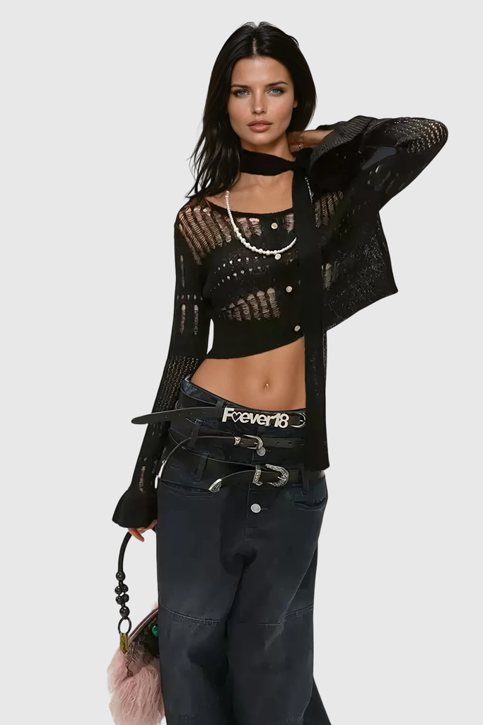 Wafa Cutout Top - Stylish beautiful dress for special occasions | Buy Online