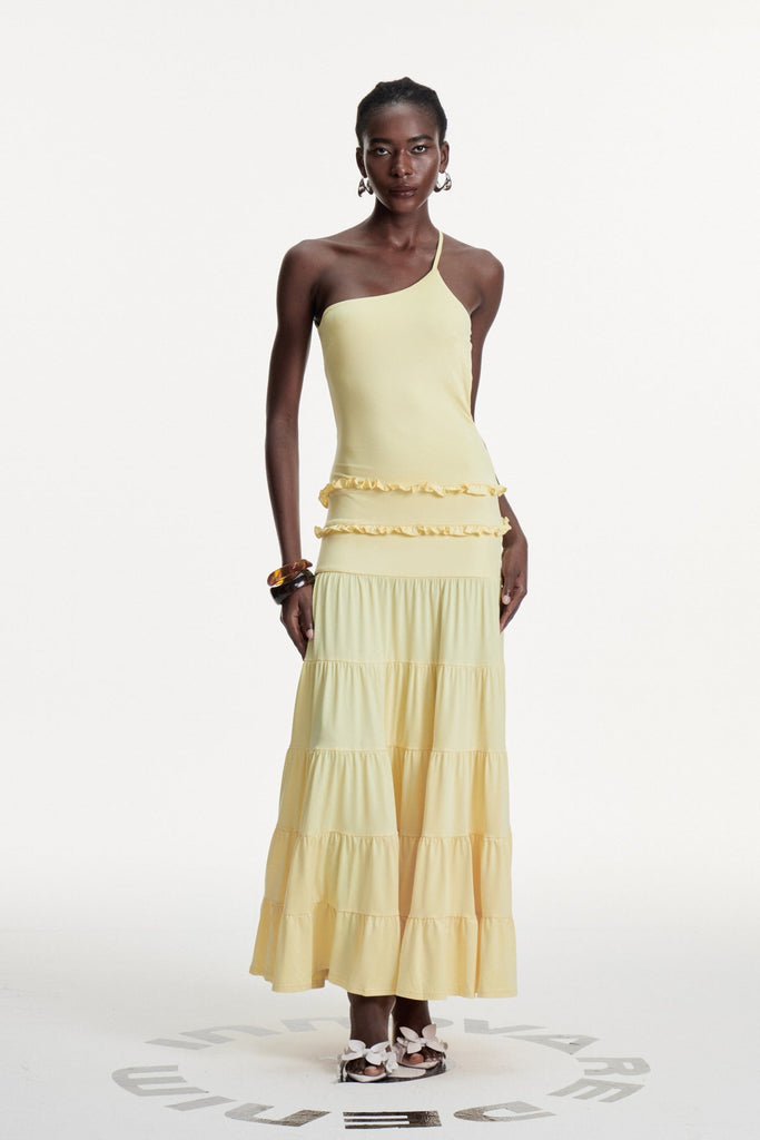 Stylish beautiful dress | Wemba One Shoulder Backless Maxi Dress - Ideal for special occasions