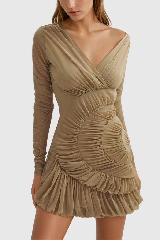 Stylish beautiful dress | Wendi Ruch Long Sleeve Mini Dress - Ideal for special occasions