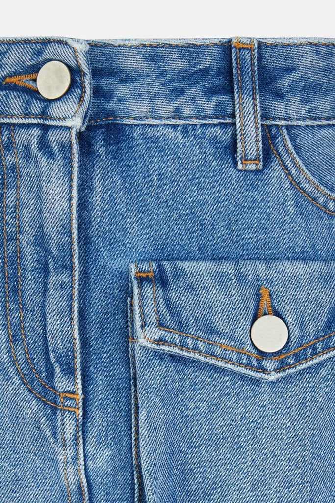 Shop  beautiful dress - Perfect for special occasions | Wendy Cargo Pockets Denim Skirt