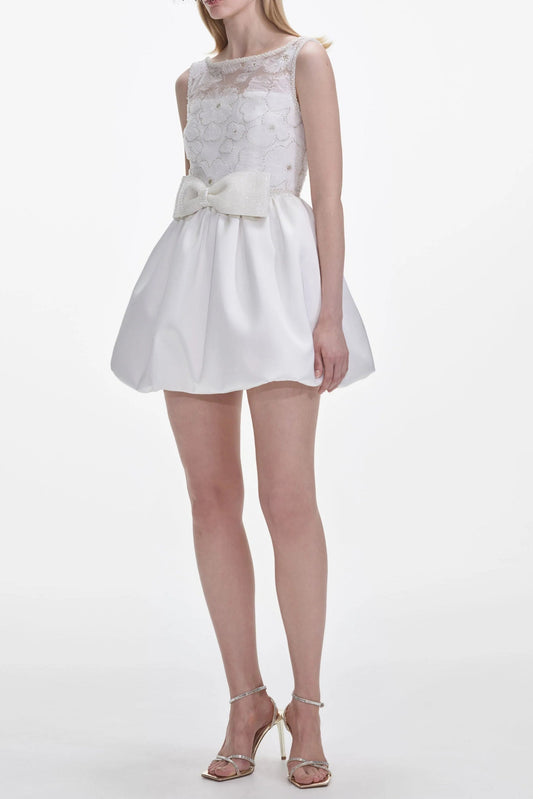 White Tulle Mini Dress
