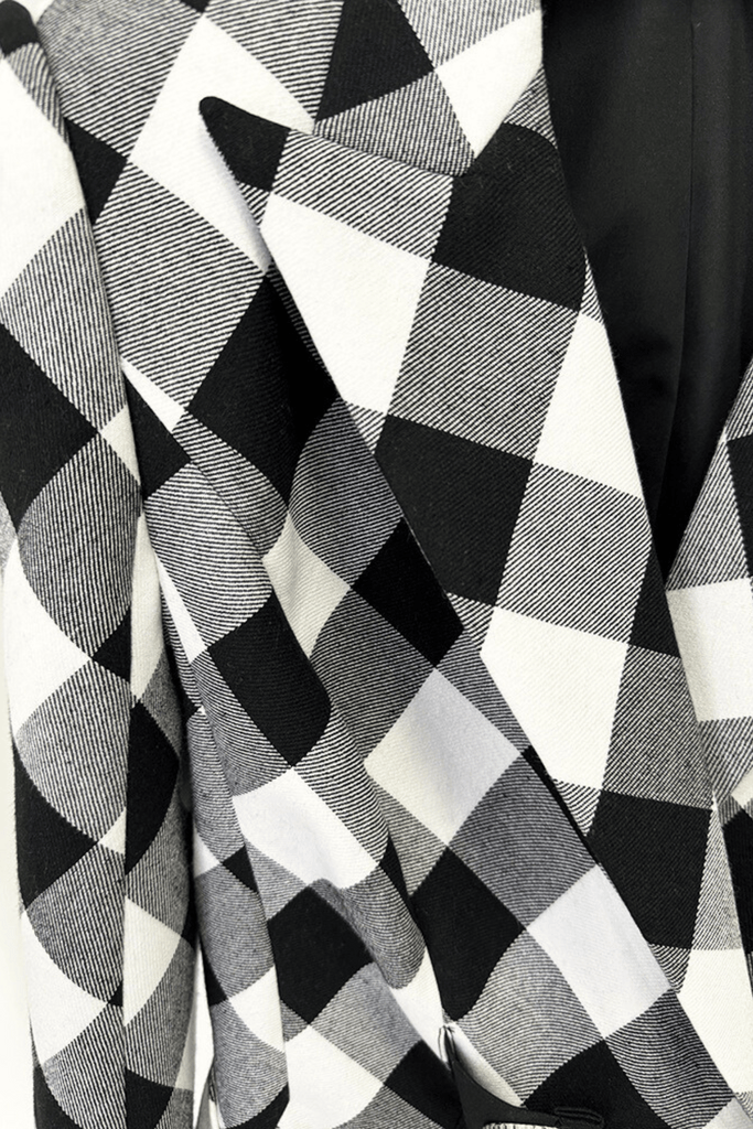 Wyatt Gingham Button Blazer - Stylish beautiful dress for special occasions | Buy Online