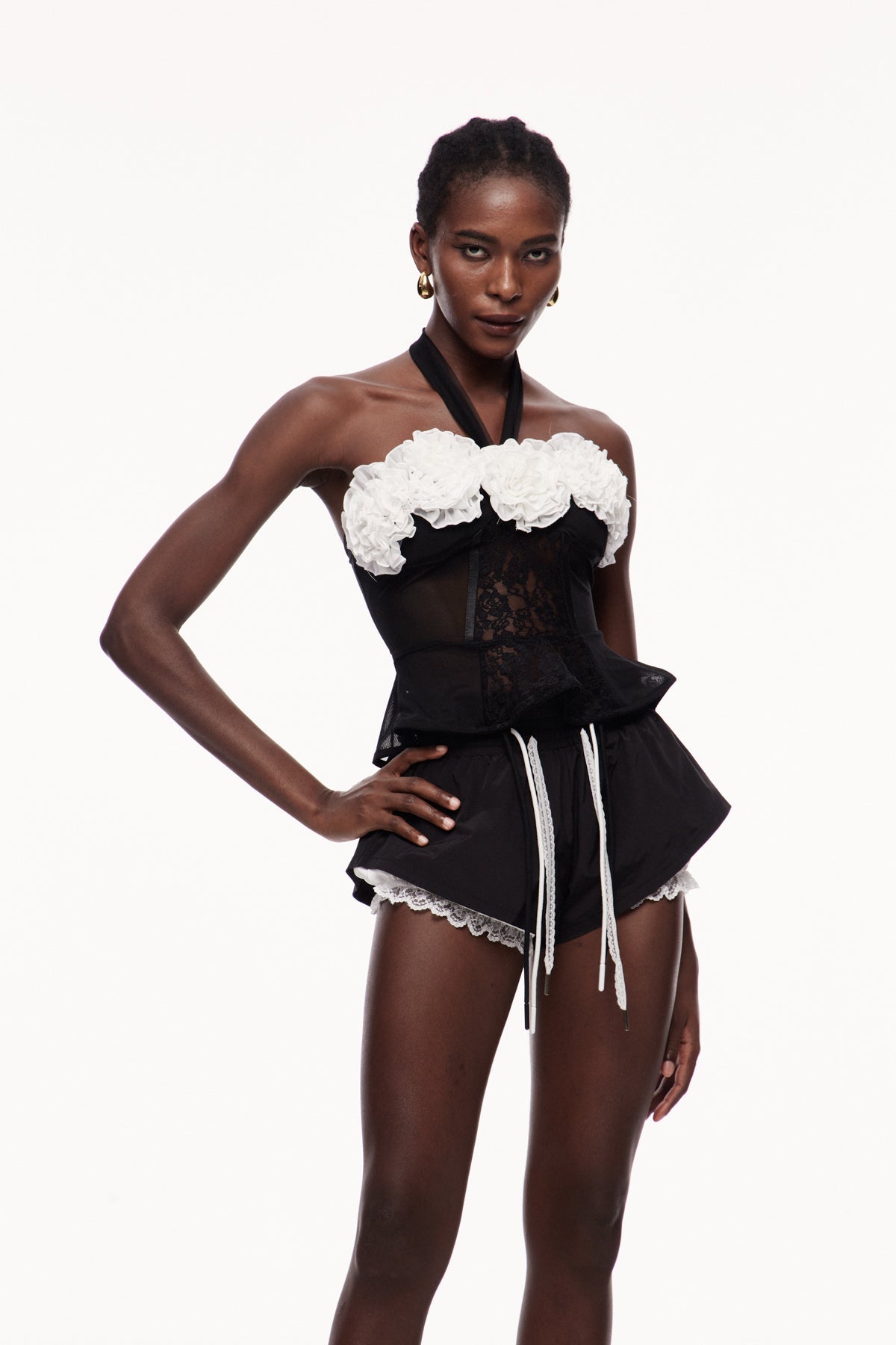 Xquic Flower Corset Top