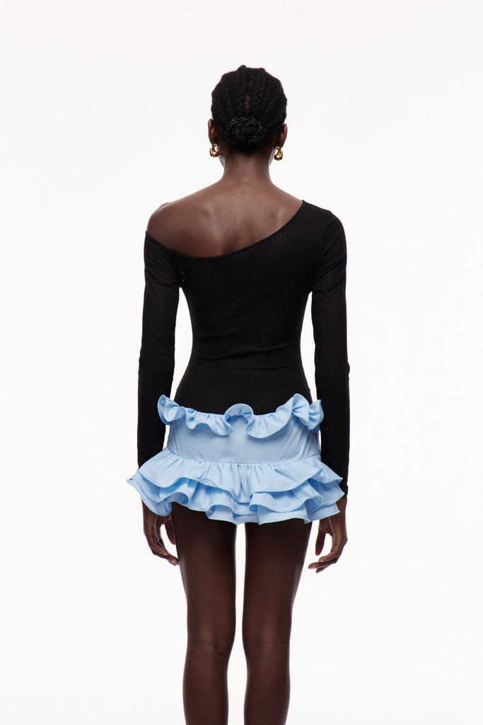 Xue Mesh Ruffle Mini Dress - Stylish beautiful dress for special occasions | Buy Online