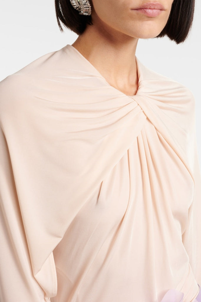 Stylish beautiful dress | Xylona Drape Floral Backless Mini Dress - Ideal for special occasions