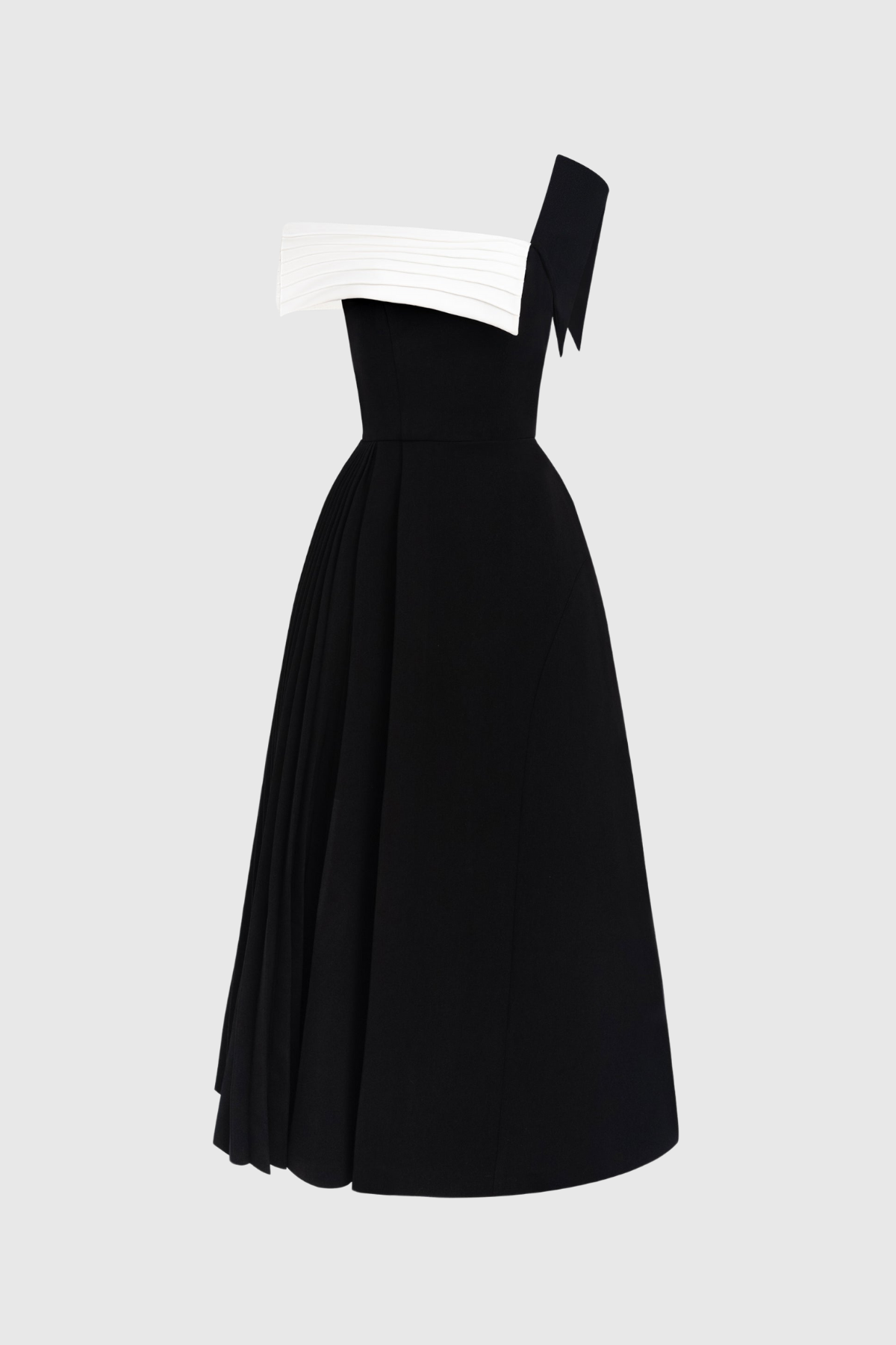 Ya Asymmetric Lapel Maxi Dress