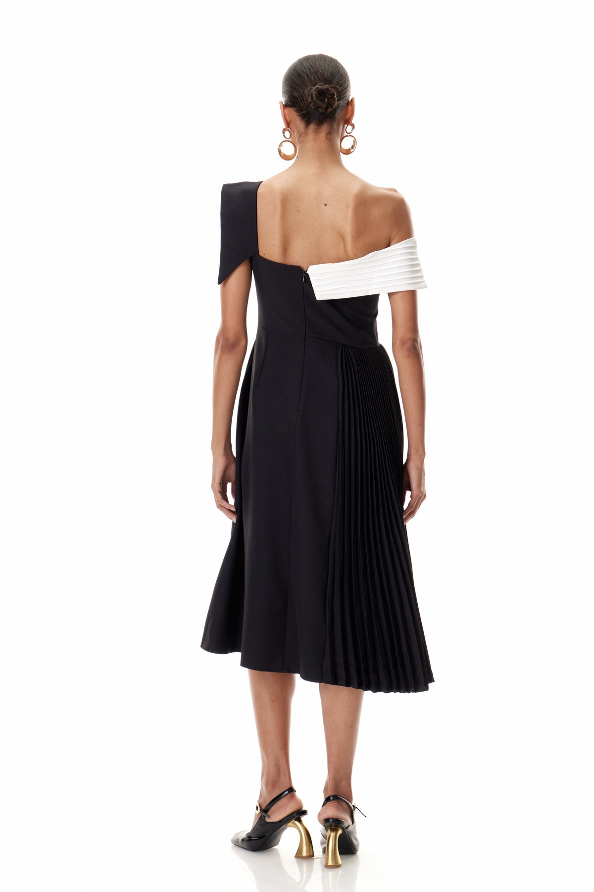 Ya Asymmetric Lapel Maxi Dress