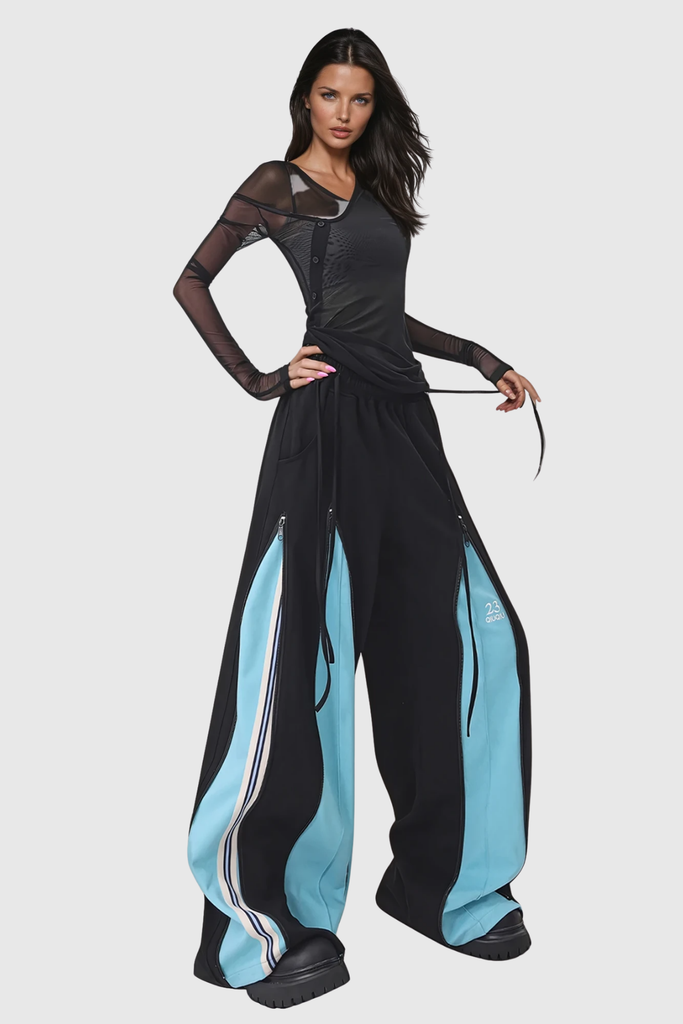 Shop  beautiful dress - Perfect for special occasions | Yoel Deconstruct Stripe Wide Leg Pants