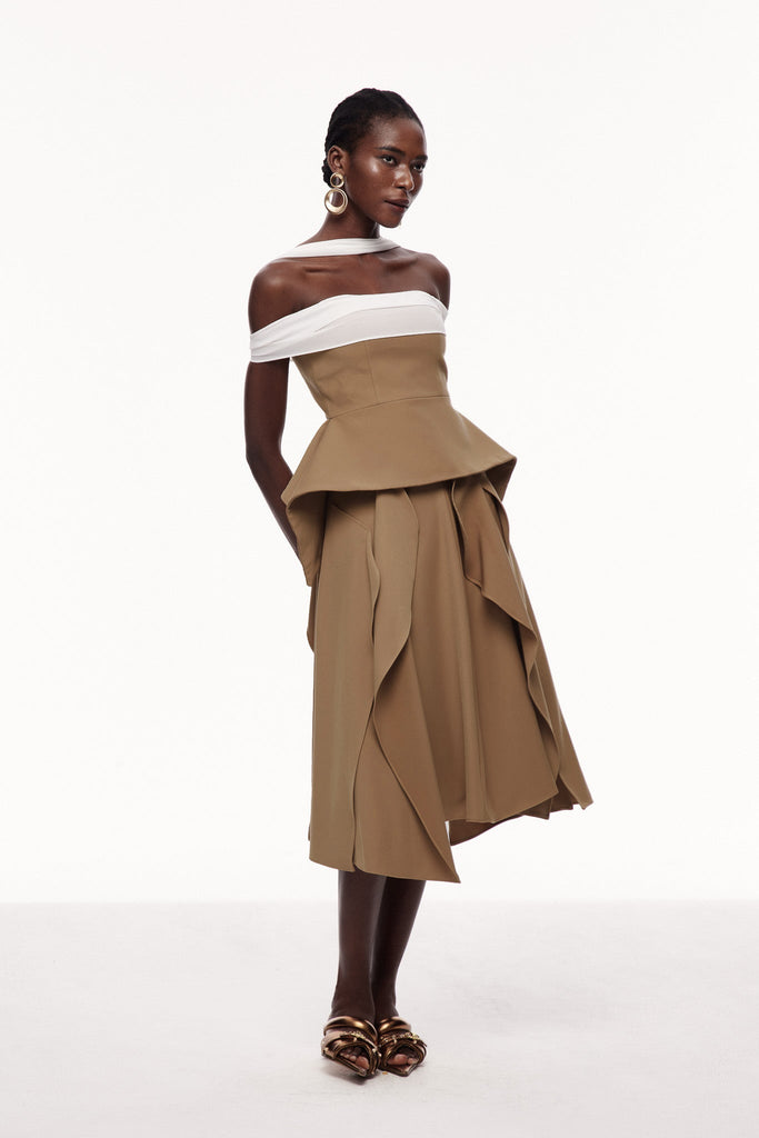 Shop  beautiful dress - Perfect for special occasions | Yoko Off Shoulder Asymmetric Maxi Dress