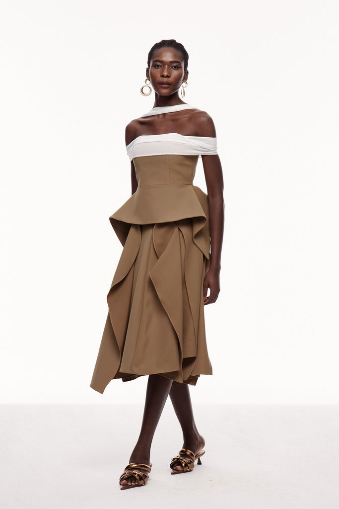 Stylish beautiful dress | Yoko Off Shoulder Asymmetric Maxi Dress - Ideal for special occasions