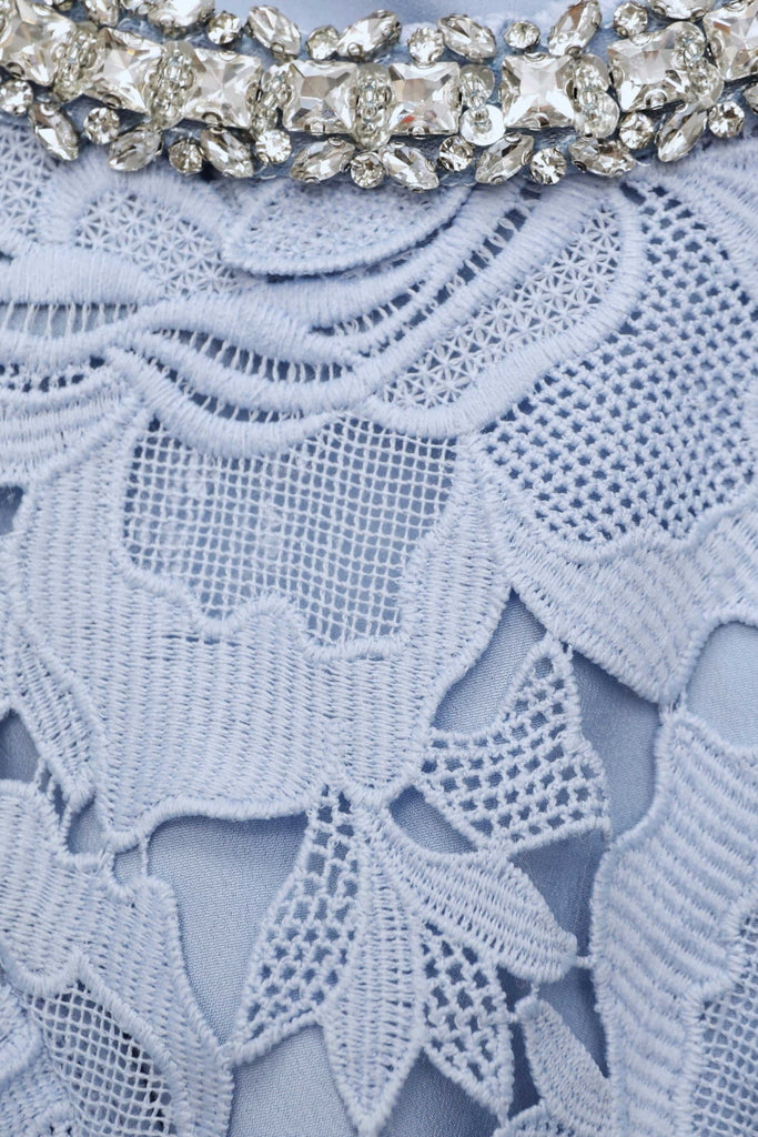 Shop  beautiful dress - Perfect for special occasions | Yuriy Crystal Embellished Floral Lace Mini Dress